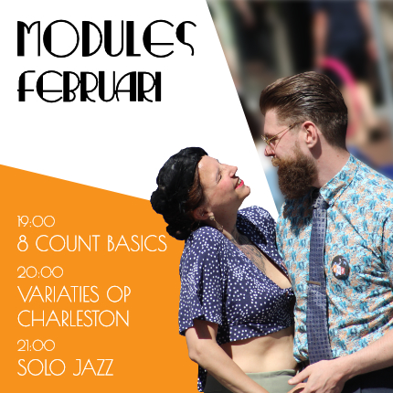 modules februari 8count basics, variaties op charleston, solo jazz