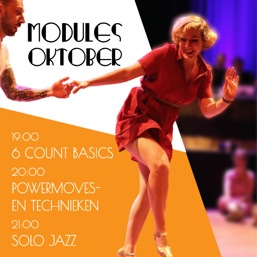 modules oktober 2024, 6ct basics, powermoves en technieken, solo jazz